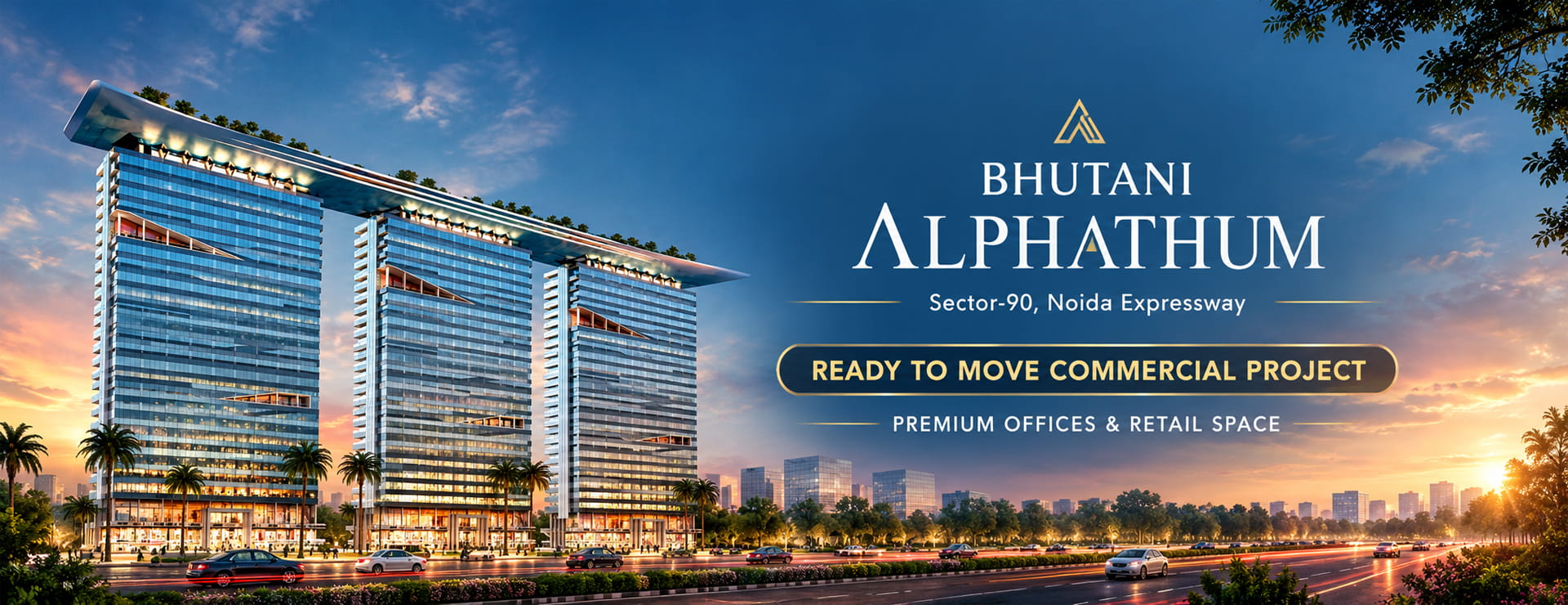 Bhutani Alphathum commercial project in Sector 90 Noida - Banner 1