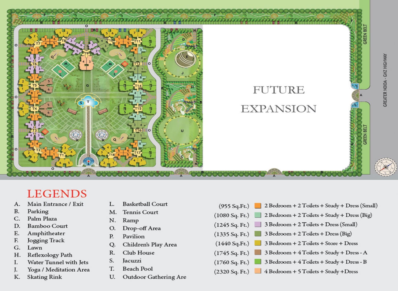 Nirala Estate Phase-1 master plan and site layout in Greater Noida West