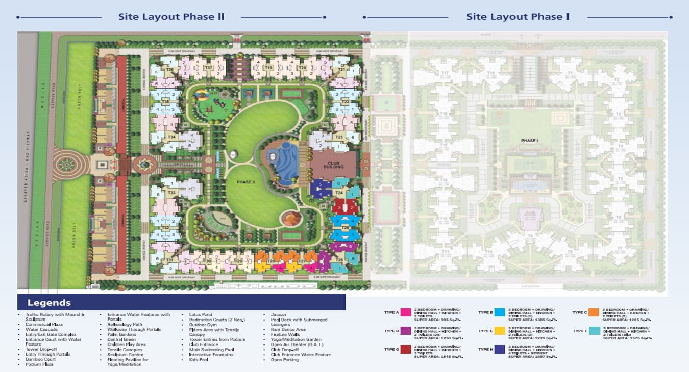 Nirala Estate Phase-2 master plan and site layout in Greater Noida West