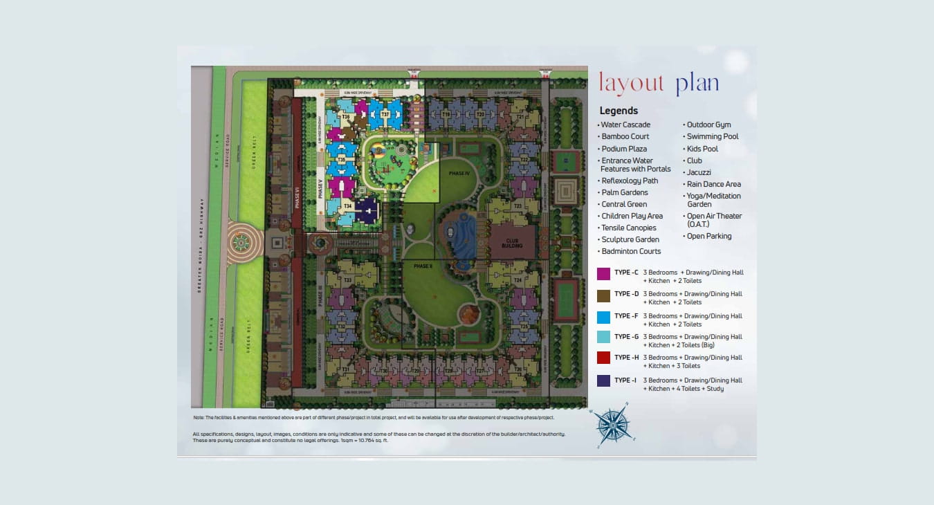 Nirala Estate Phase-5 master plan and site layout in Greater Noida West
