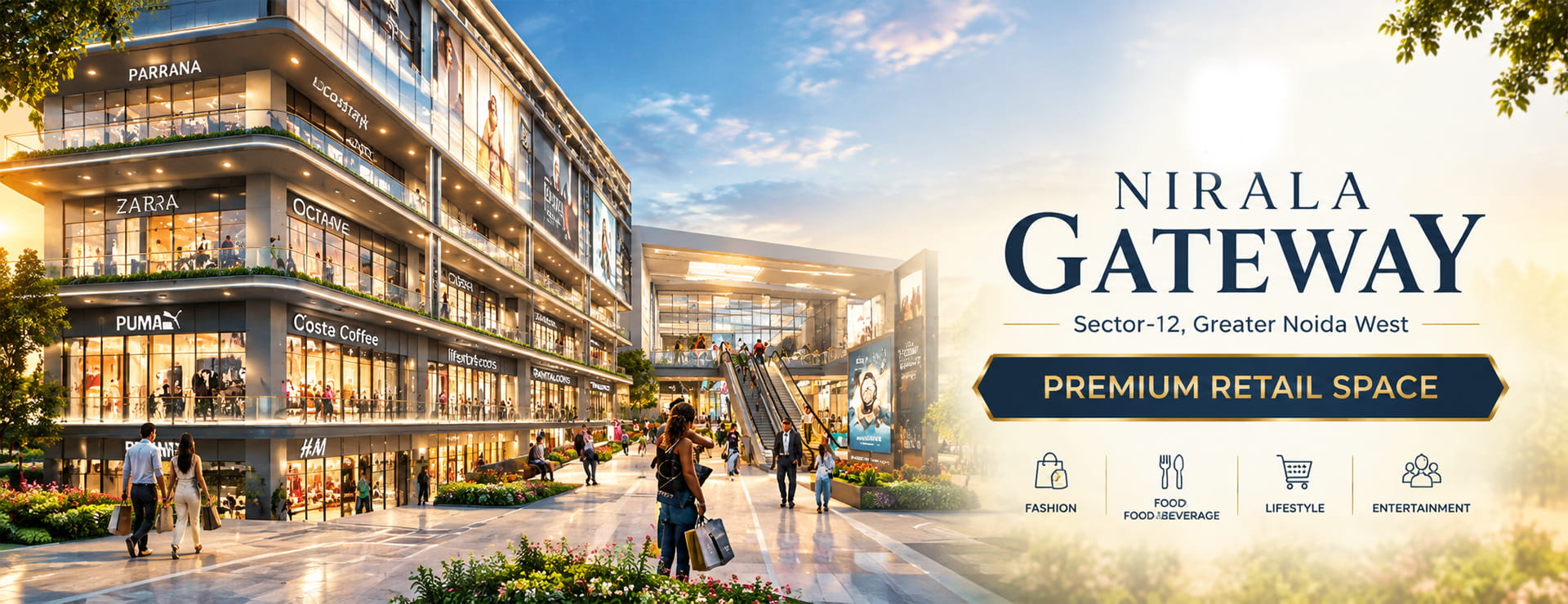 Nirala Gateway commercial project in C-07, Sector 12, Greater Noida West - Banner 3