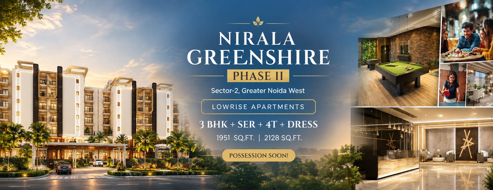 Nirala Greenshire Phase-2 luxury apartments in Greater Noida West - Banner 2